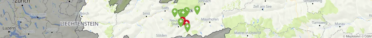 Kartenansicht für Apotheken-Notdienste in der Nähe von Mühlbachl (Innsbruck  (Land), Tirol)